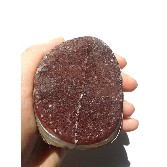 Red Rainbow Amethyst Cutbase - Picture 1 of 5